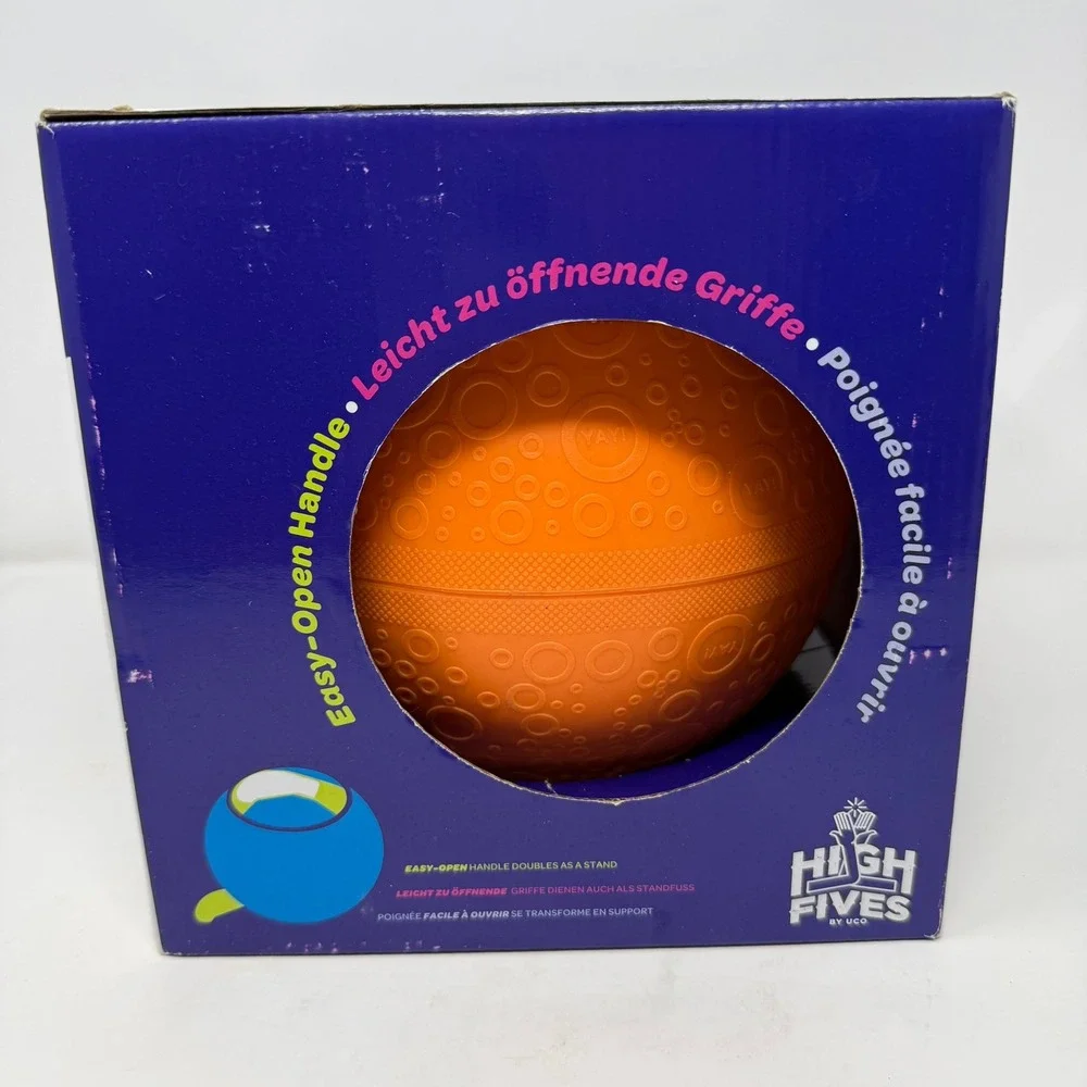 UCO High Fives SoftShell Ice Cream Ball Manual Maker Orange 1 Pint New in Box